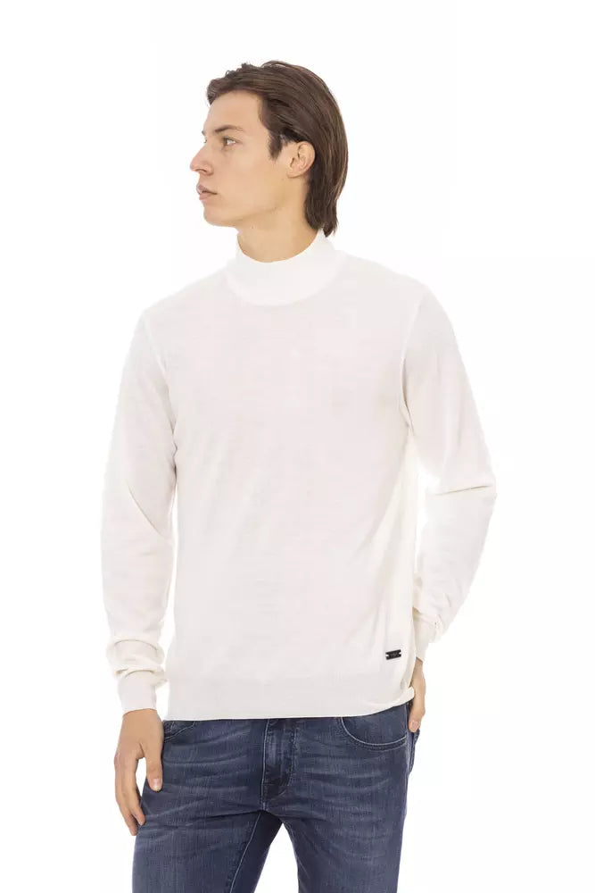 Baldinini Trend élégant pull à col roulé blanc