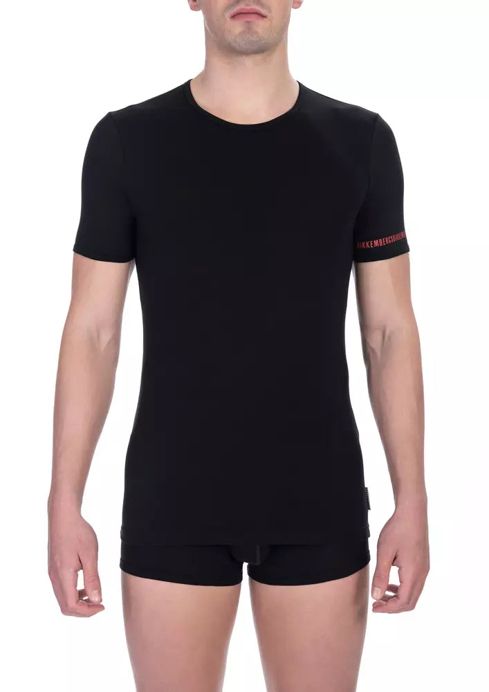 Bikkembergs - Lot de deux t-shirts élégants à col rond en noir