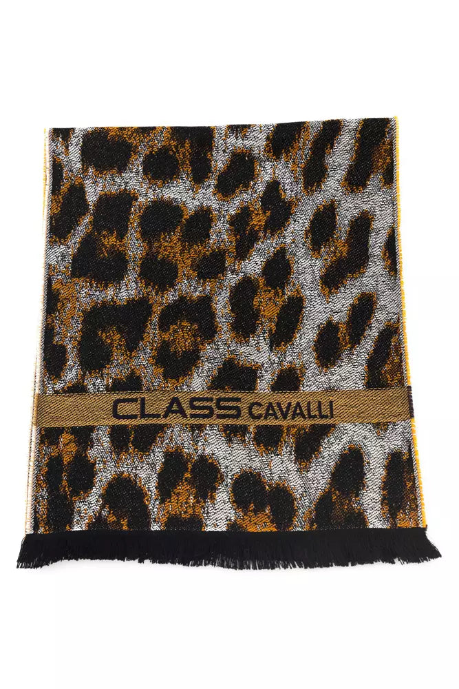 Cavalli Class Élégant Animalier Fantasy Logo Foulard