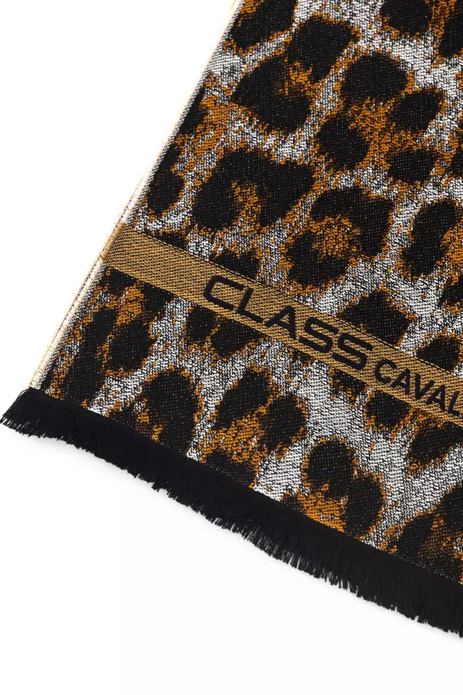 Cavalli Class Élégant Animalier Fantasy Logo Foulard