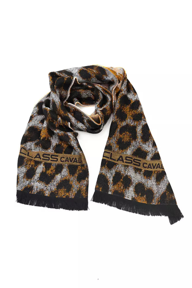 Cavalli Class Élégant Animalier Fantasy Logo Foulard