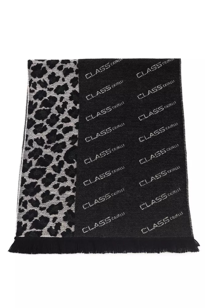 Cavalli Class Élégant Animalier Fantasy Logo Foulard