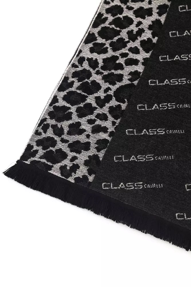 Cavalli Class Élégant Animalier Fantasy Logo Foulard