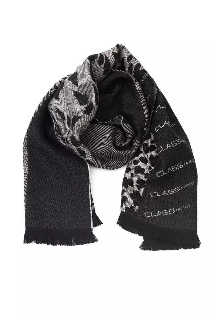 Cavalli Class Élégant Animalier Fantasy Logo Foulard