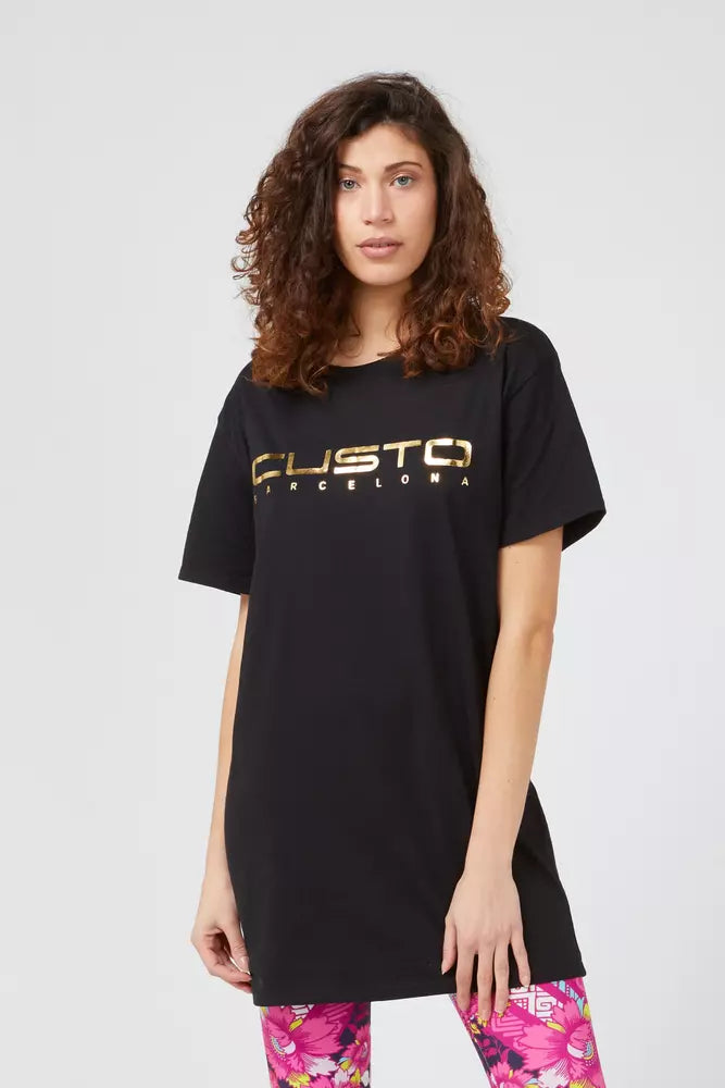 Custo Barcelona T-shirt oversize chic en coton avec imprimé tendance sur le devant