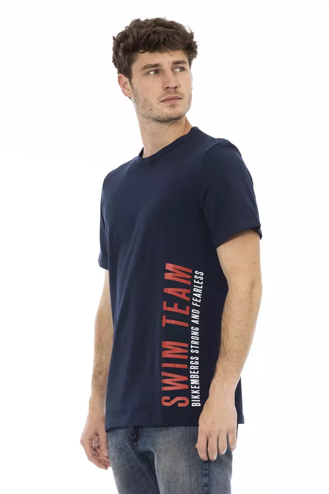 T-shirt imprimé en coton mélangé Bikkembergs Army