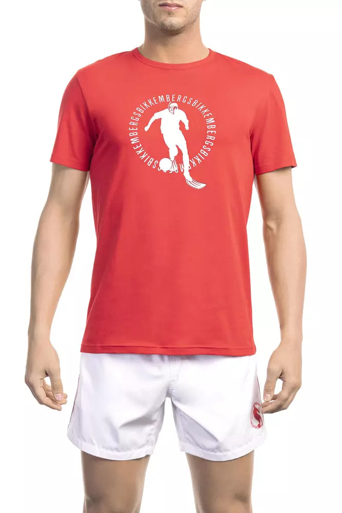 Bikkembergs - T-shirt avec logo imprimé sur le devant