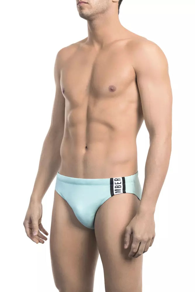 Speedo Bikkembergs Chic bleu clair imprimé sur le côté