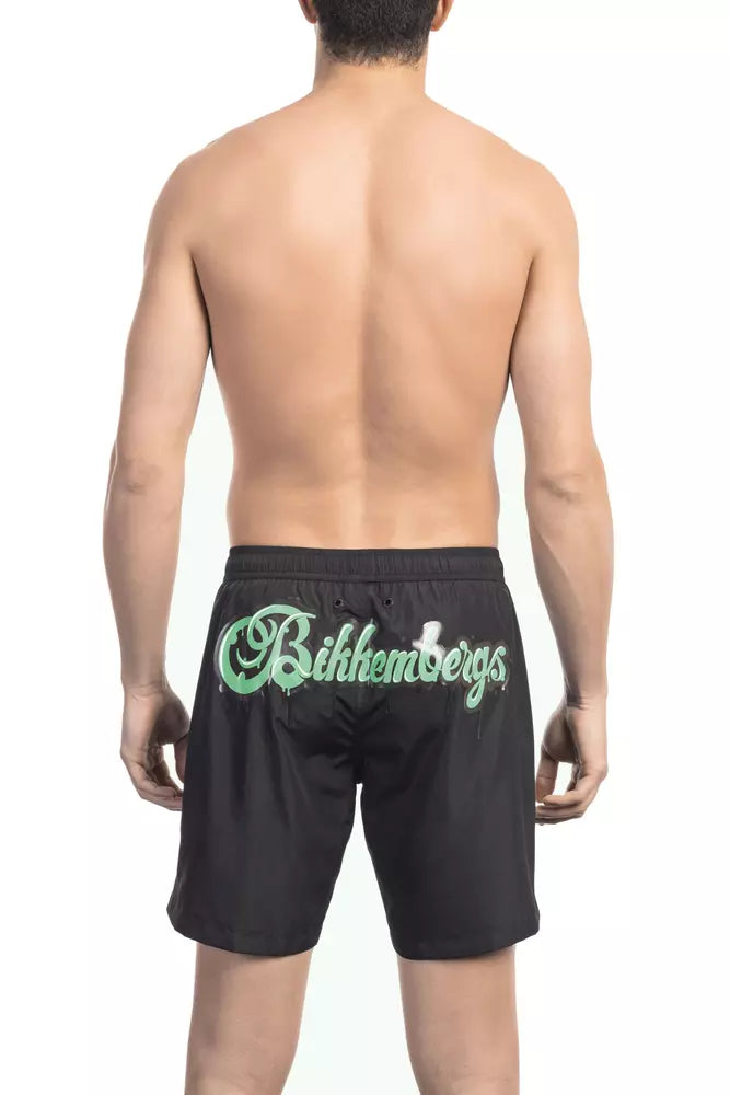 Bikkembergs - Short de bain élégant avec logo noir