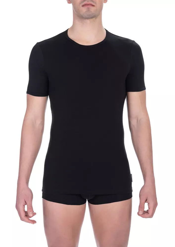 Bikkembergs - Lot de deux t-shirts élégants à col rond en noir