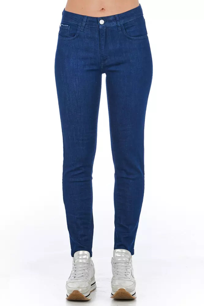 Frankie Morello Denim skinny multi-poches chic