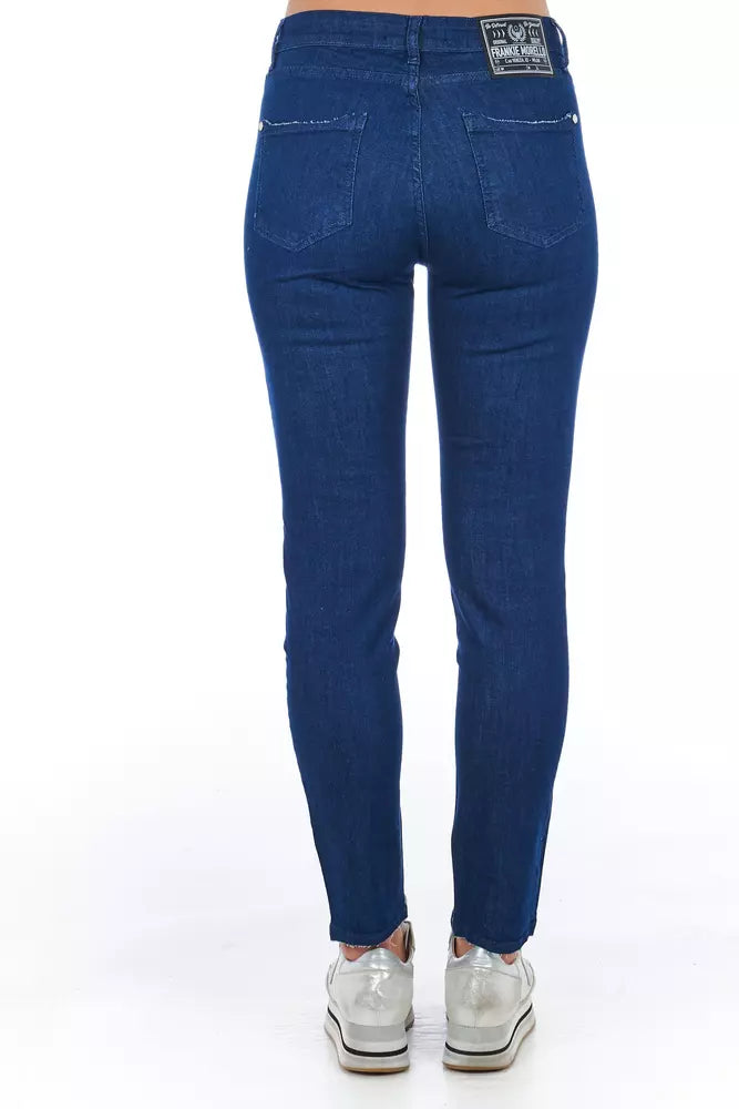 Frankie Morello Denim skinny multi-poches chic