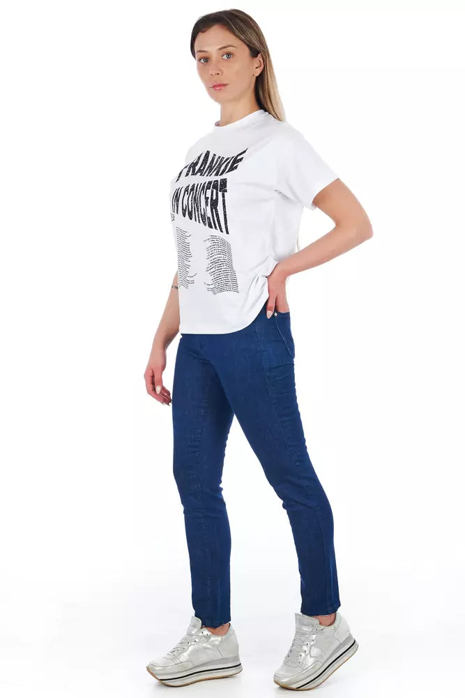 Frankie Morello Denim skinny multi-poches chic