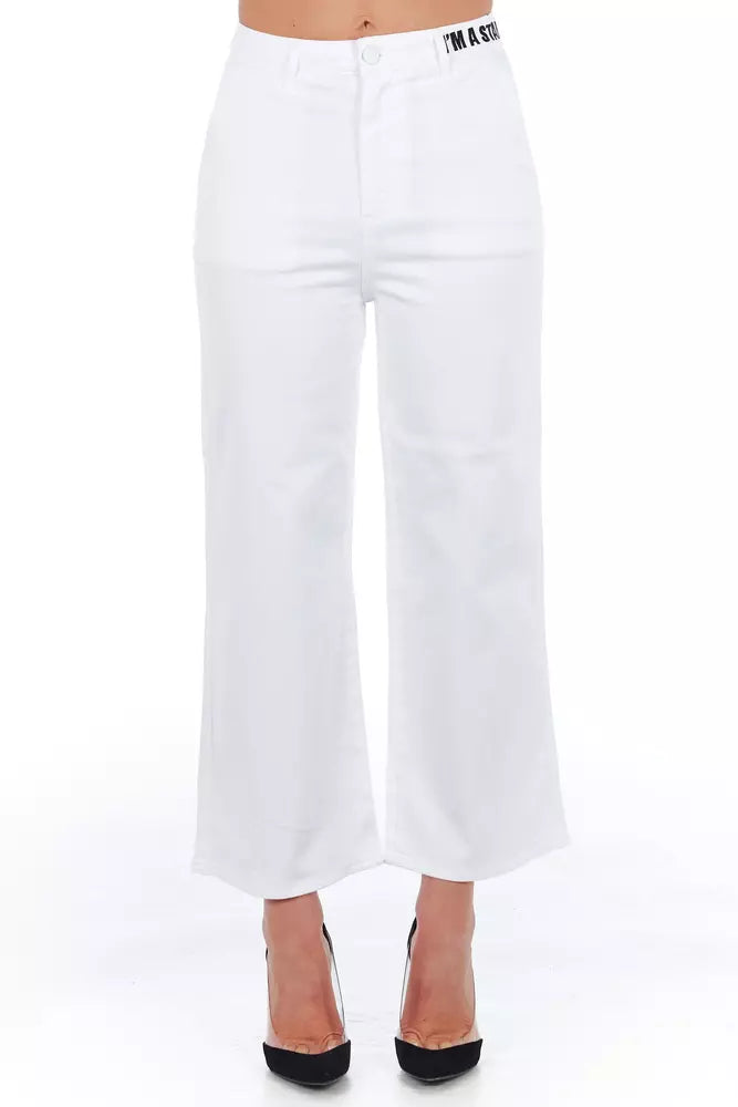 Frankie Morello - Pantalon court blanc Elegance Elevated