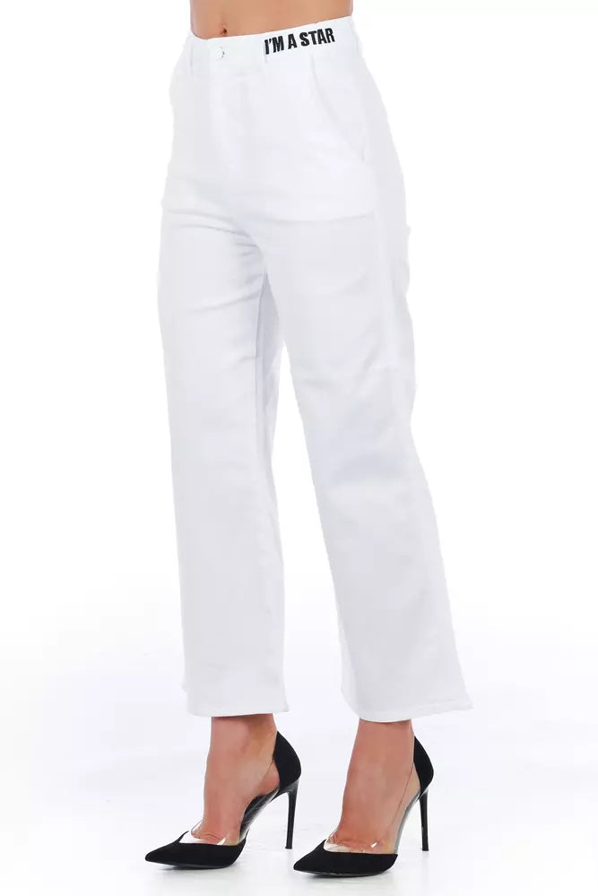 Frankie Morello - Pantalon court blanc Elegance Elevated