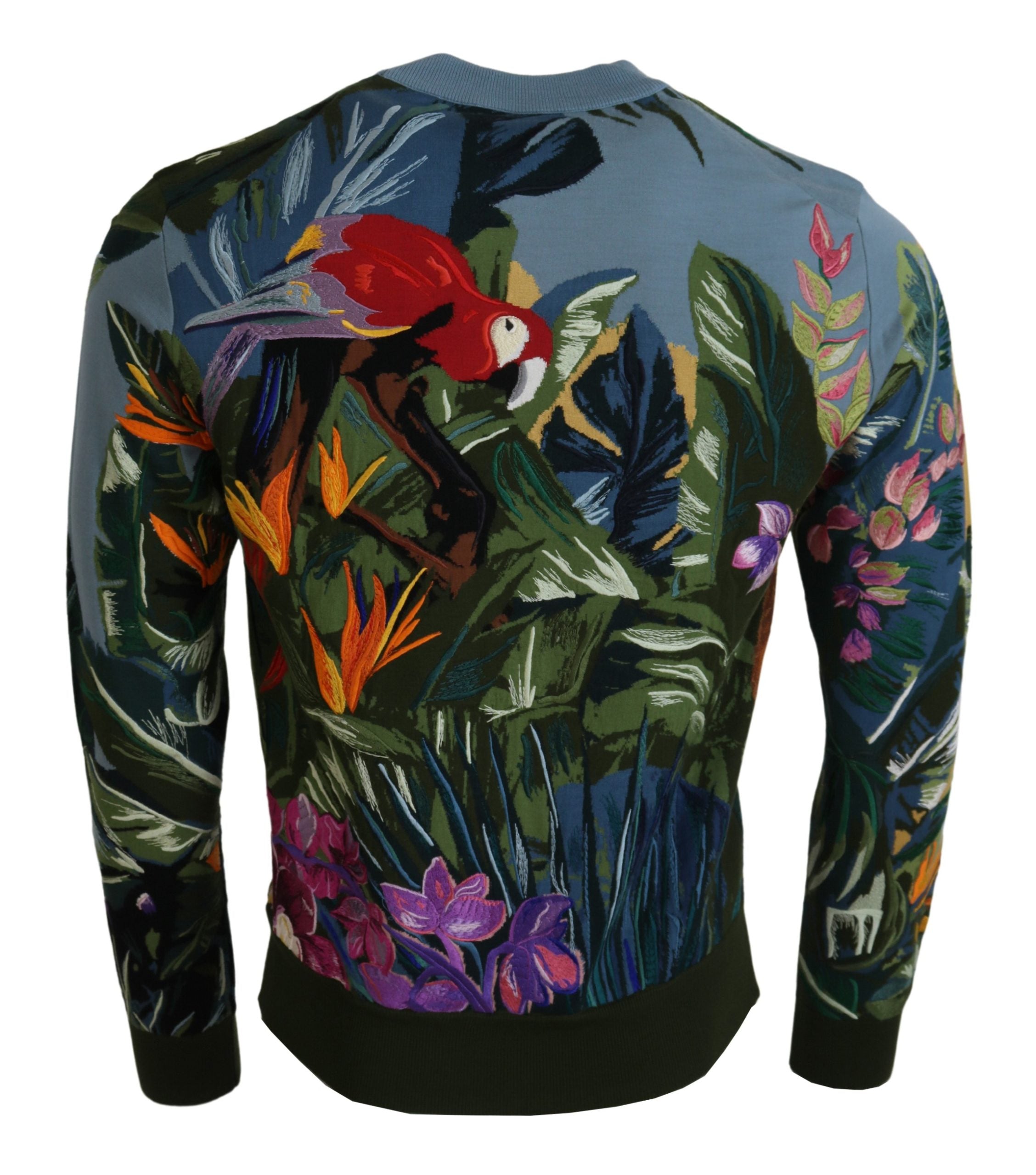 Dolce &amp; Gabbana Pull en laine et soie brodée Jungle