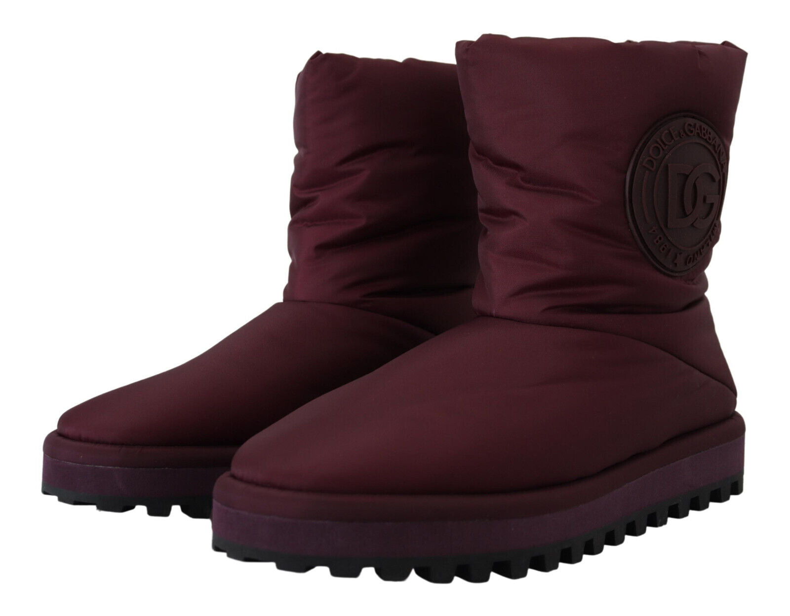 Dolce &amp; Gabbana Bottes mi-mollet élégantes bordeaux