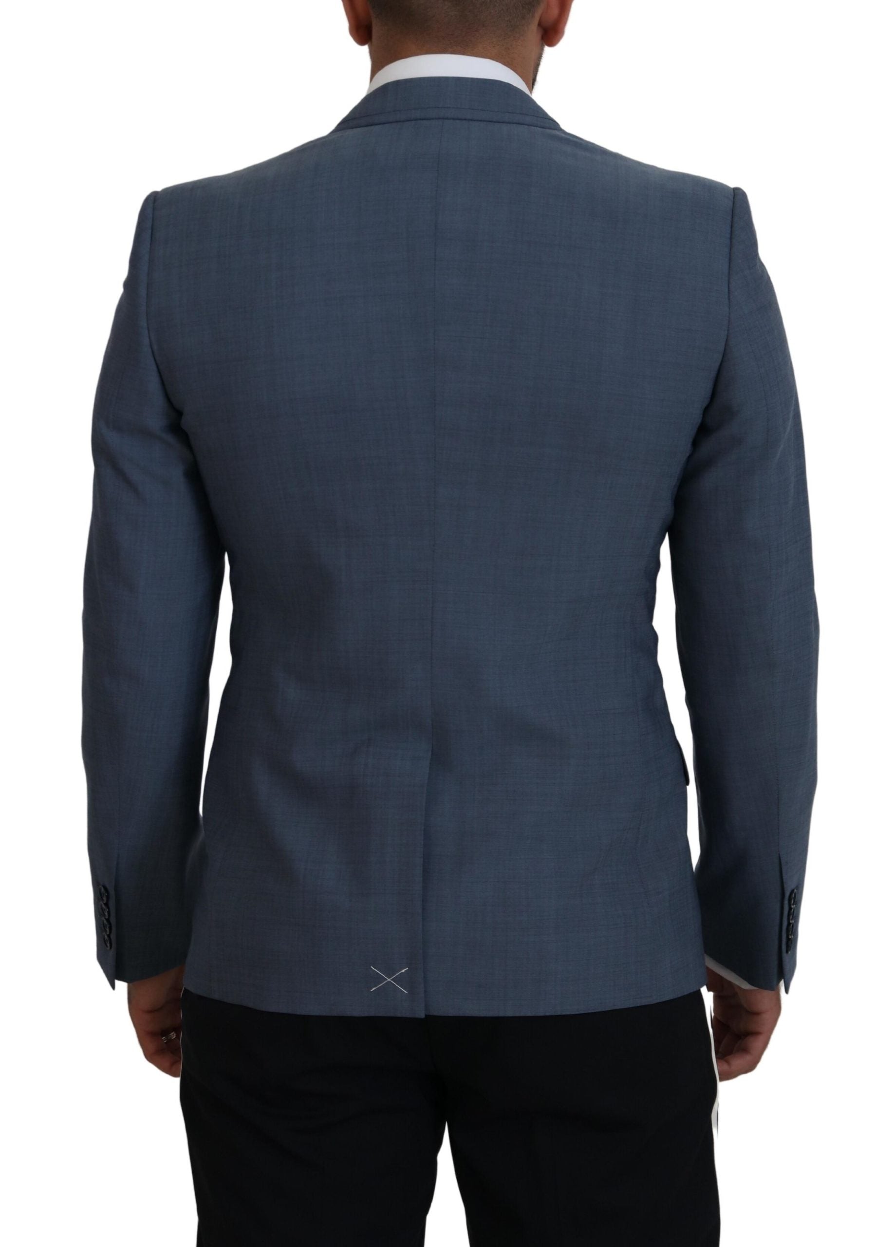 Dolce &amp; Gabbana Blazer de sport bleu élégant à simple boutonnage