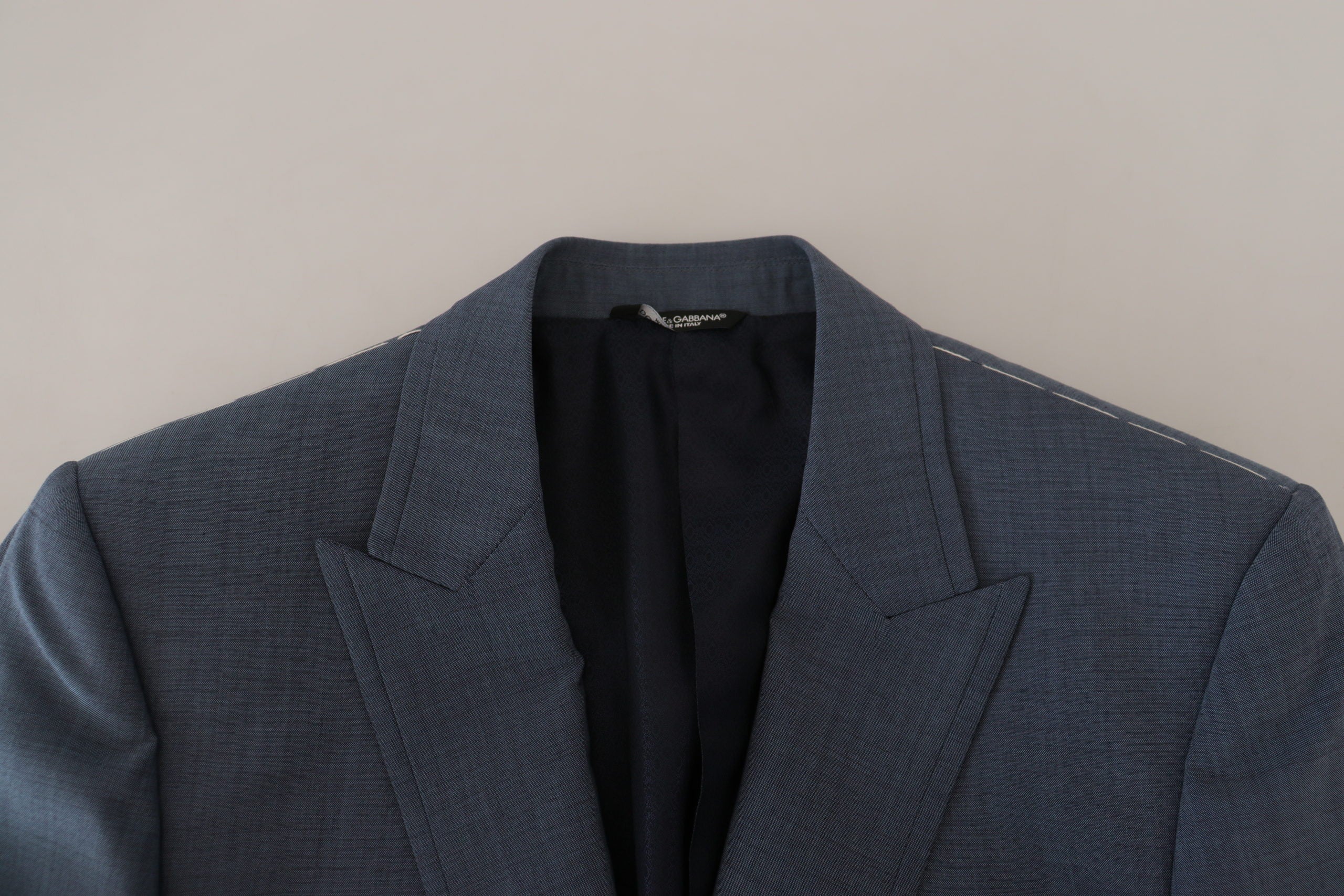 Dolce &amp; Gabbana Blazer de sport bleu élégant à simple boutonnage