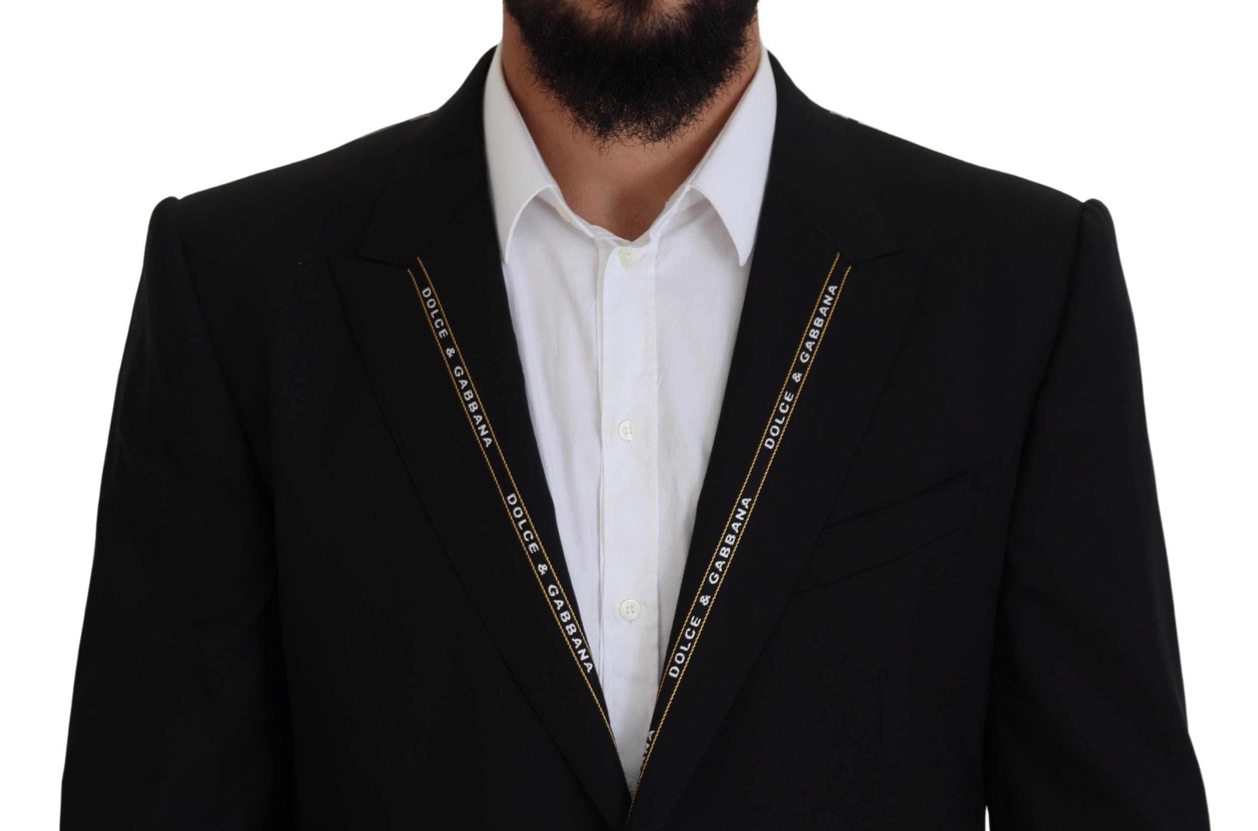 Dolce &amp; Gabbana Blazer noir à simple boutonnage de style sicilien