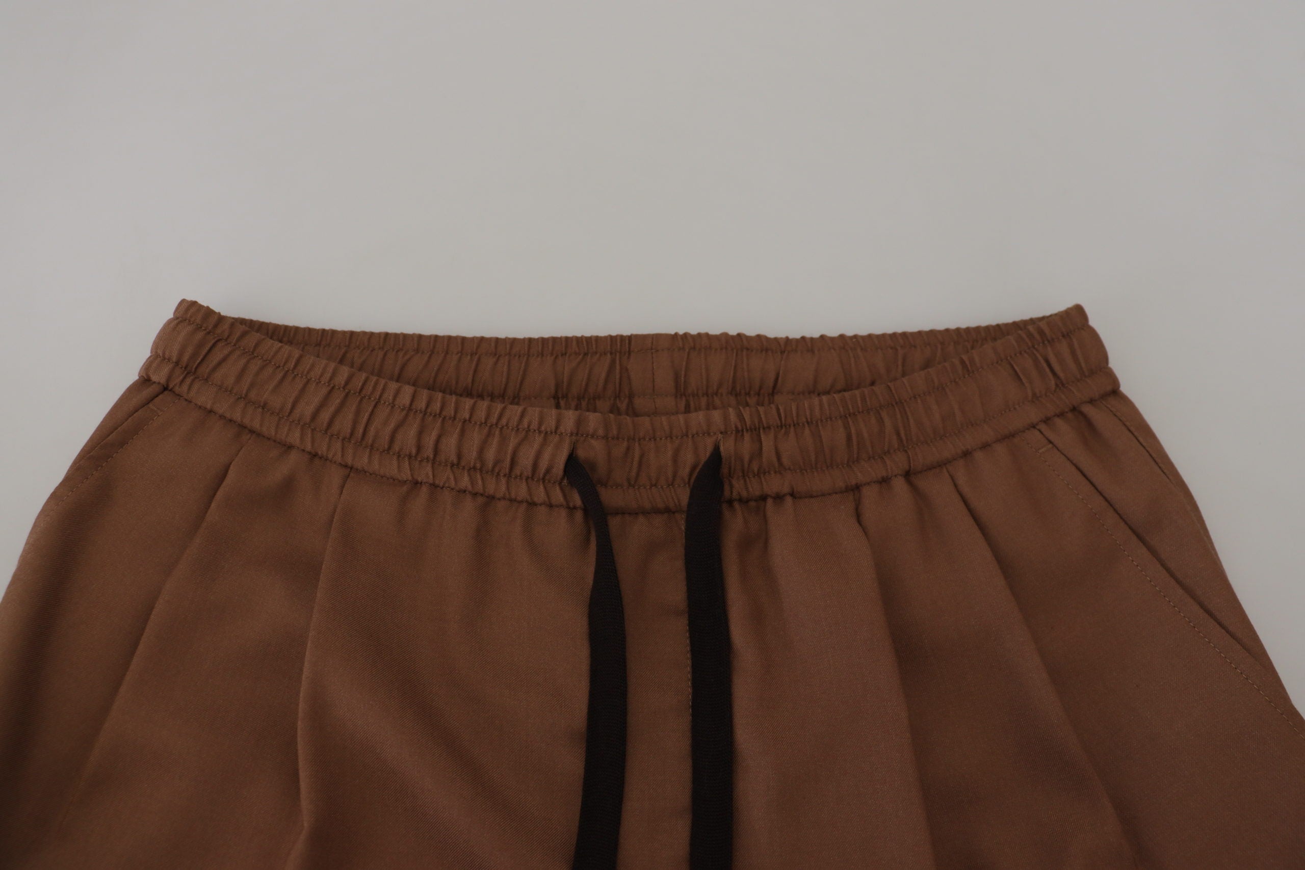 Dolce &amp; Gabbana Pantalon de jogging en cachemire et soie marron chic