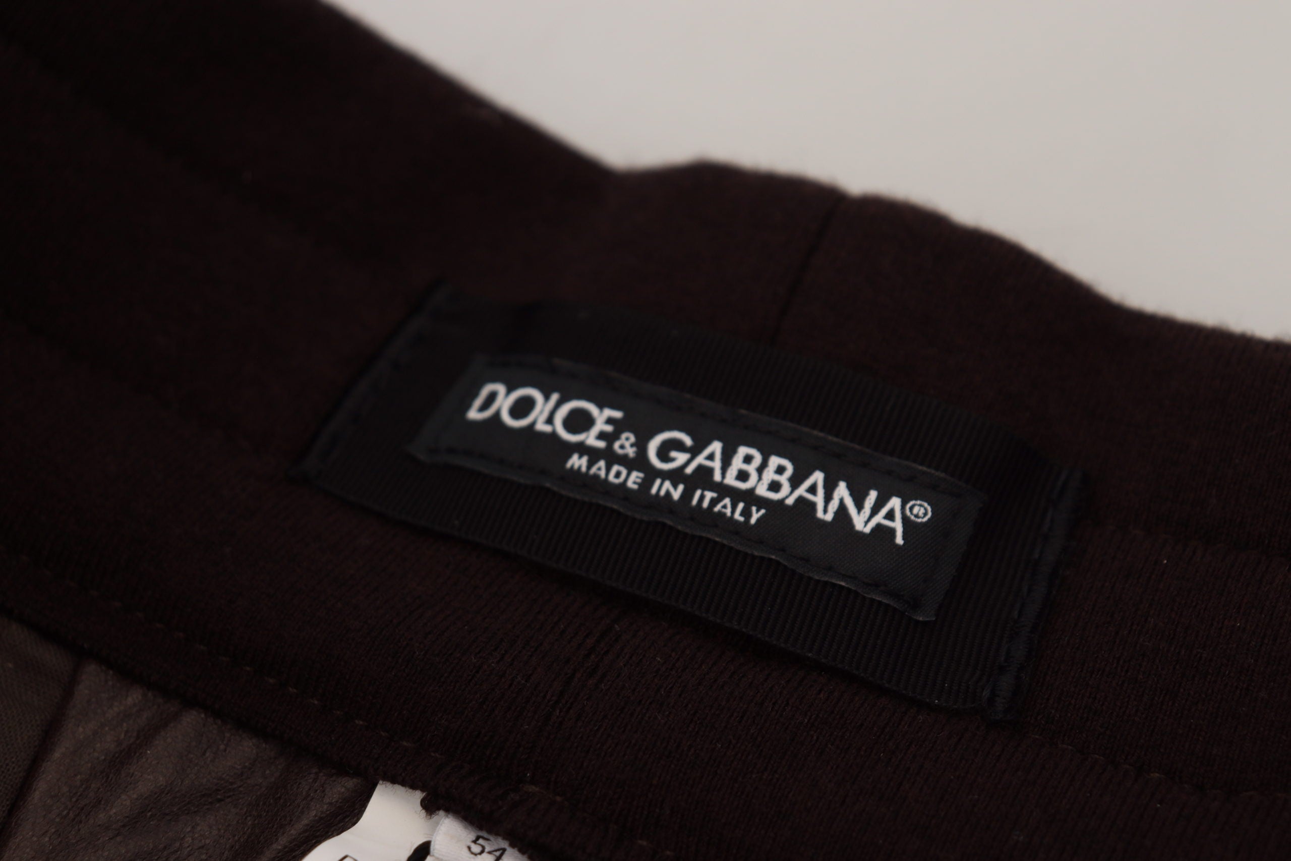 Dolce &amp; Gabbana Superbe pantalon de jogging authentique en marron