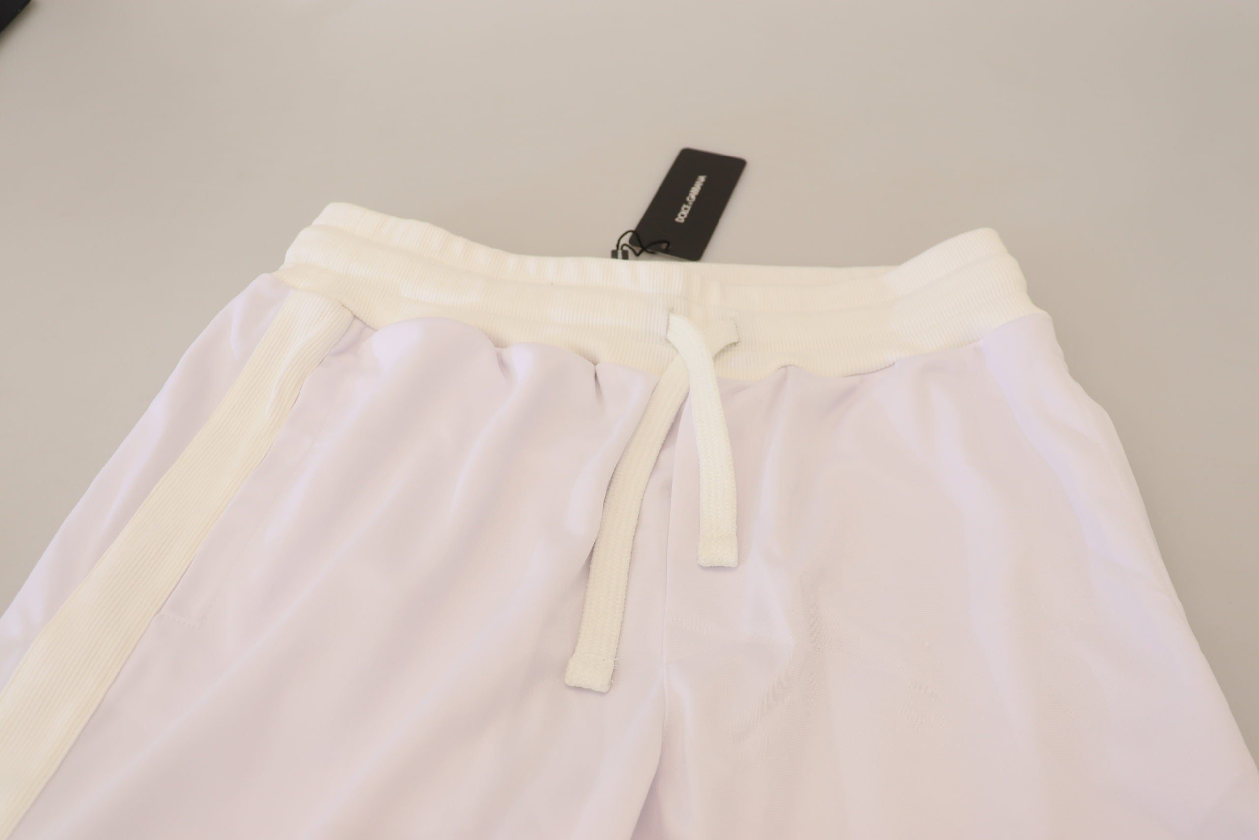 Dolce &amp; Gabbana Pantalon de jogging blanc élégant pour un confort sophistiqué