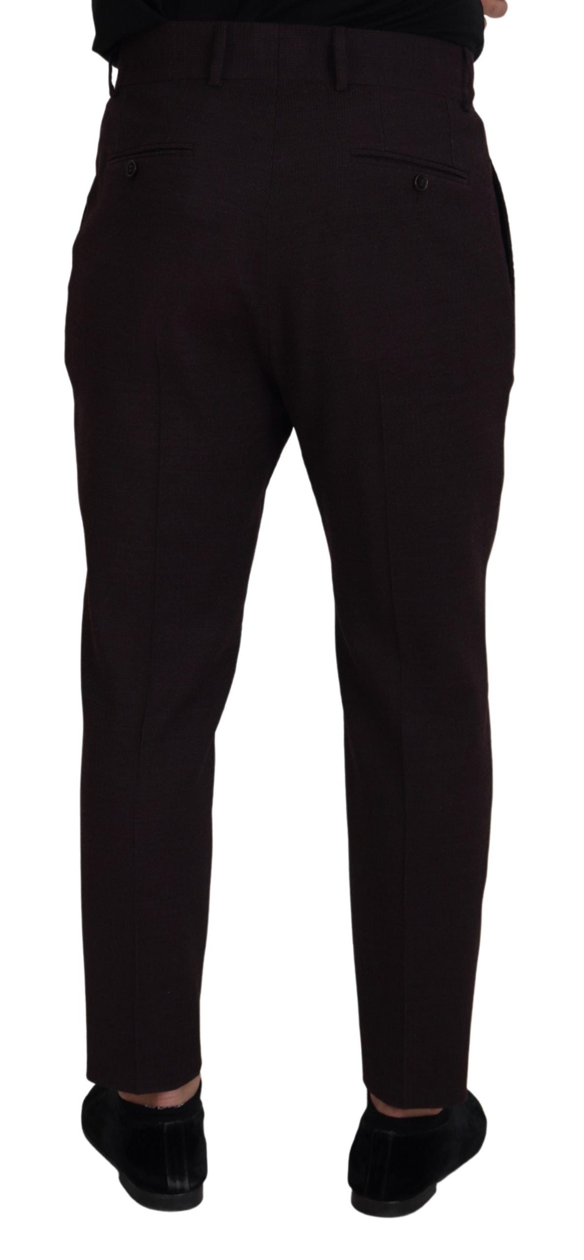 Dolce &amp; Gabbana Pantalon élégant en coton mélangé marron