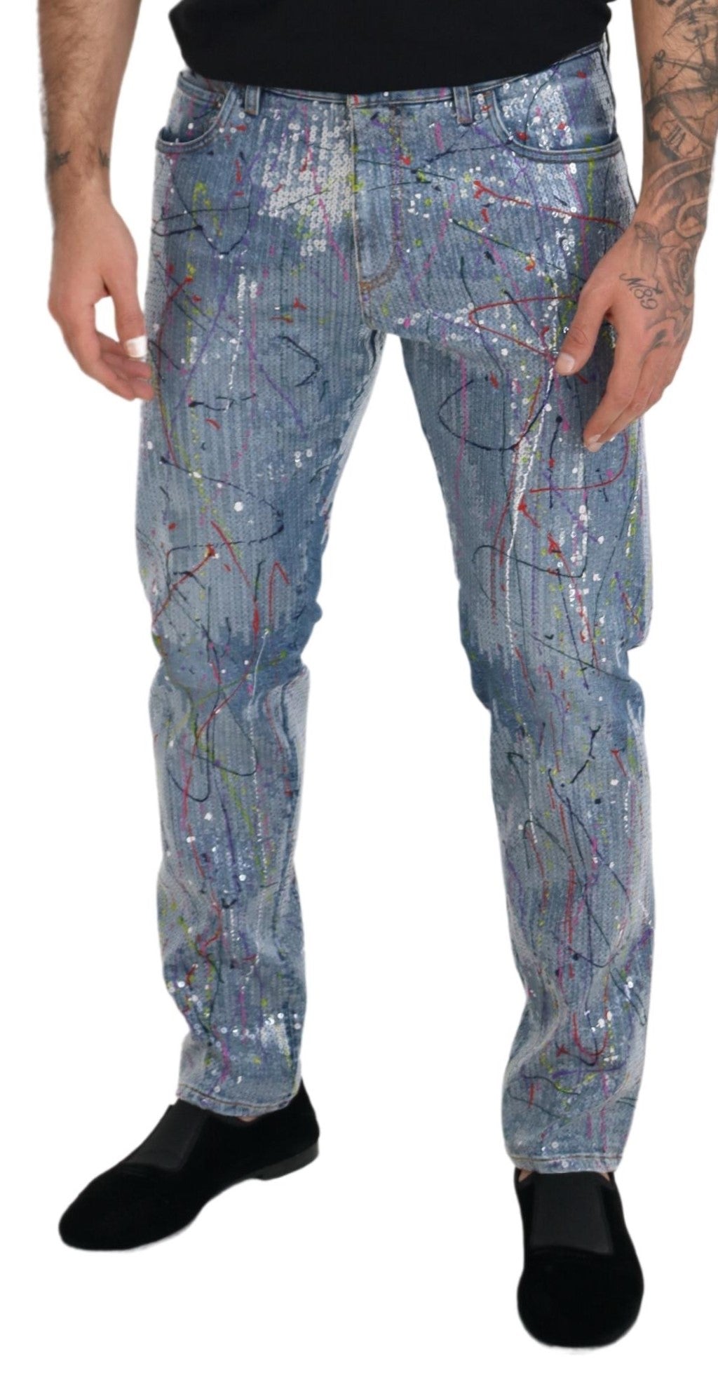 Dolce &amp; Gabbana Pantalon en jean aux couleurs exquises