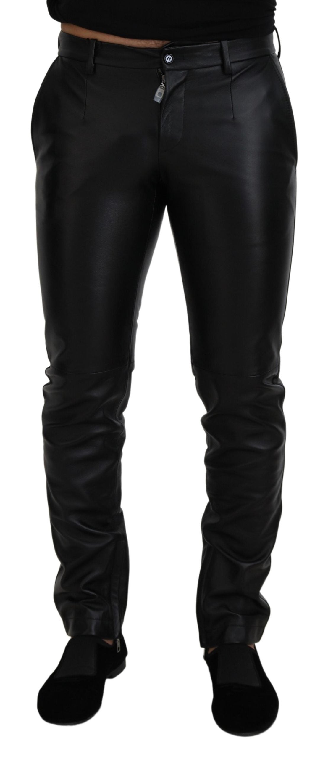 Dolce & Gabbana Pantalon skinny stretch brillant noir