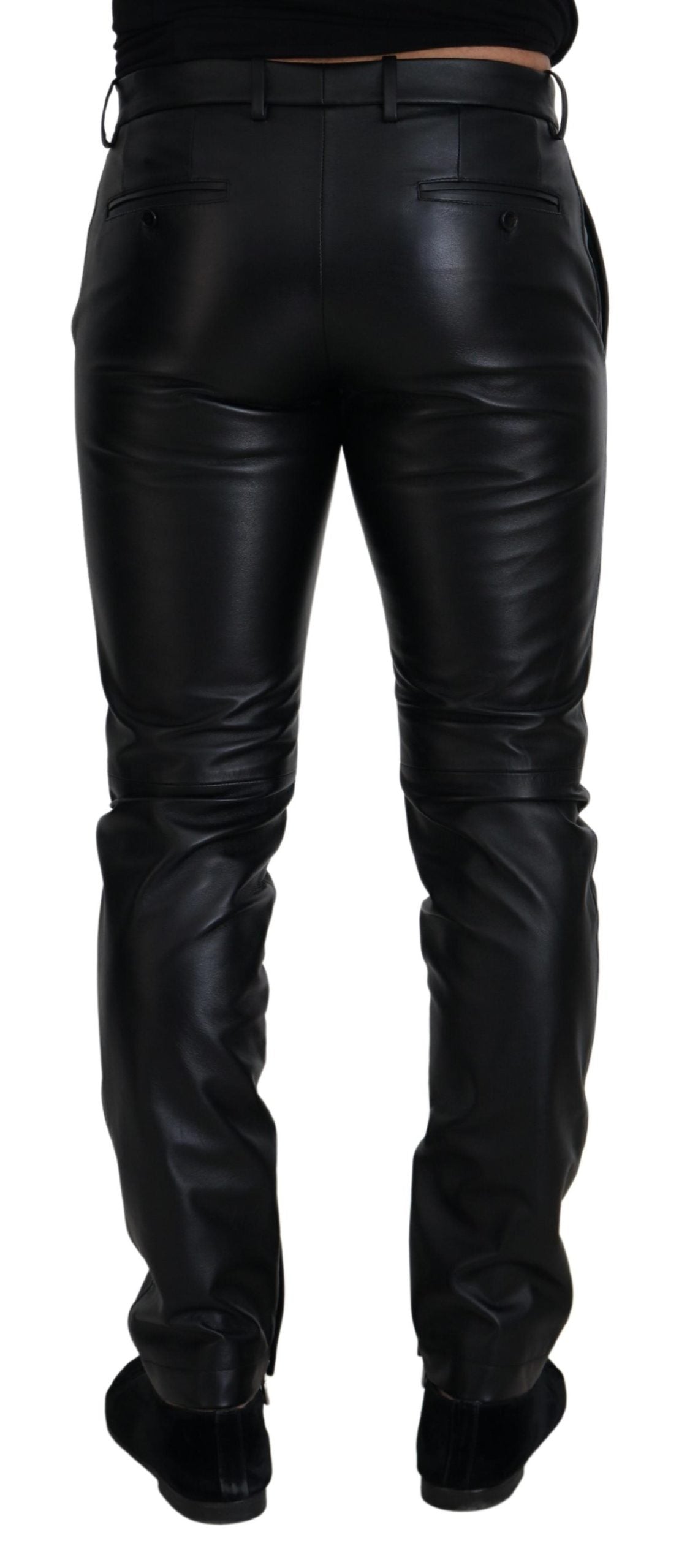 Dolce & Gabbana Pantalon skinny stretch brillant noir