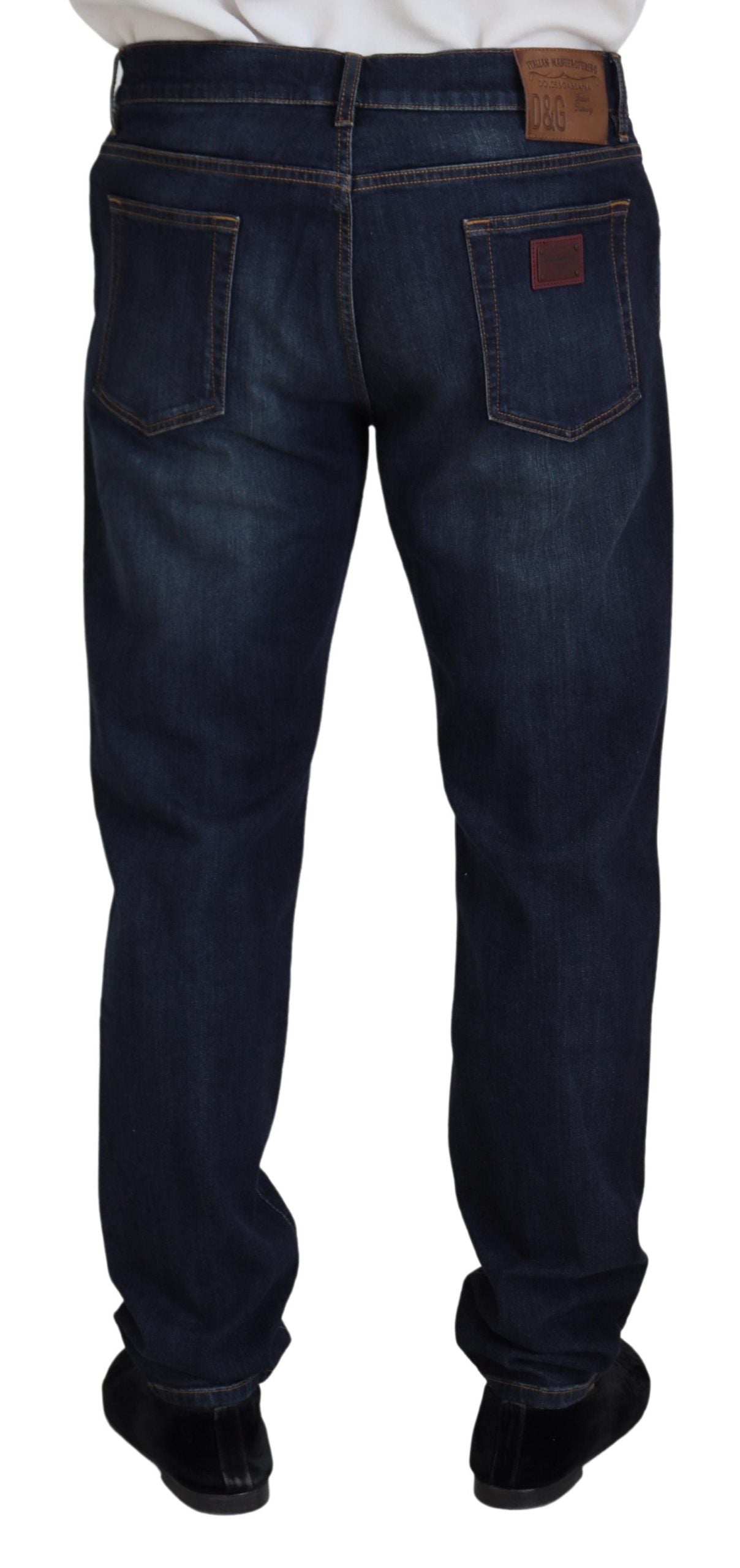 Dolce &amp; Gabbana Pantalon en denim bleu élégant