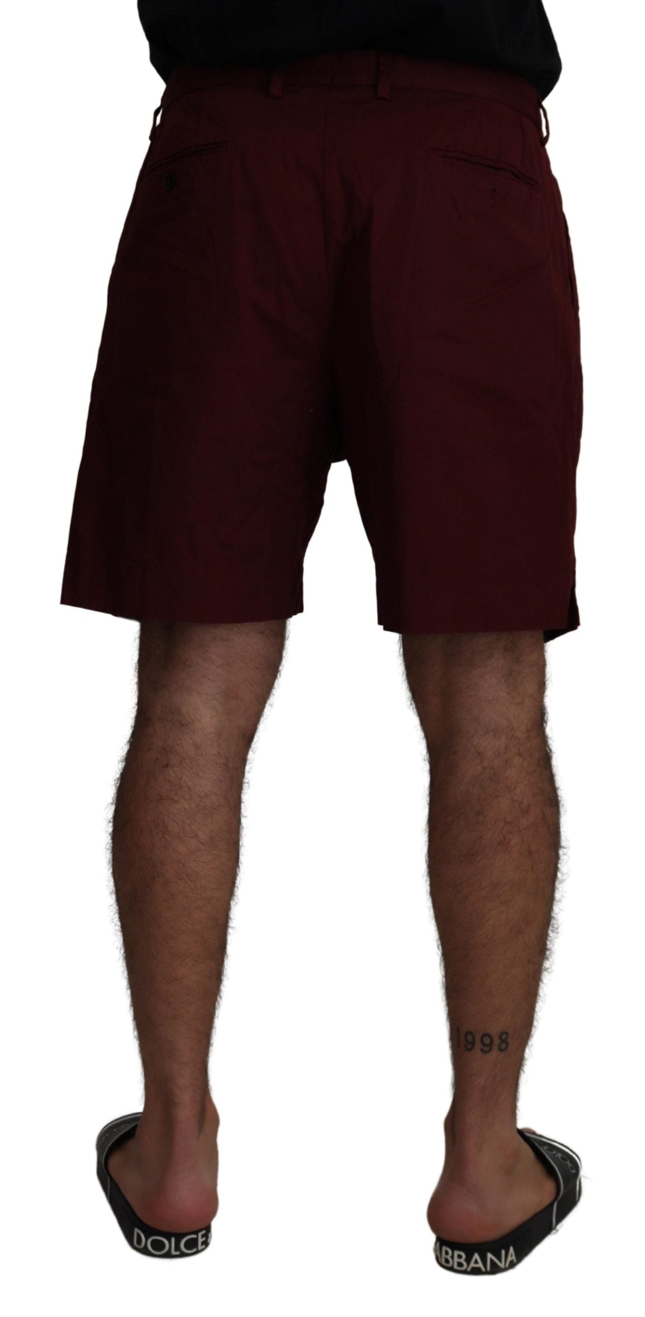 Dolce &amp; Gabbana Short élégant en coton mélangé marron