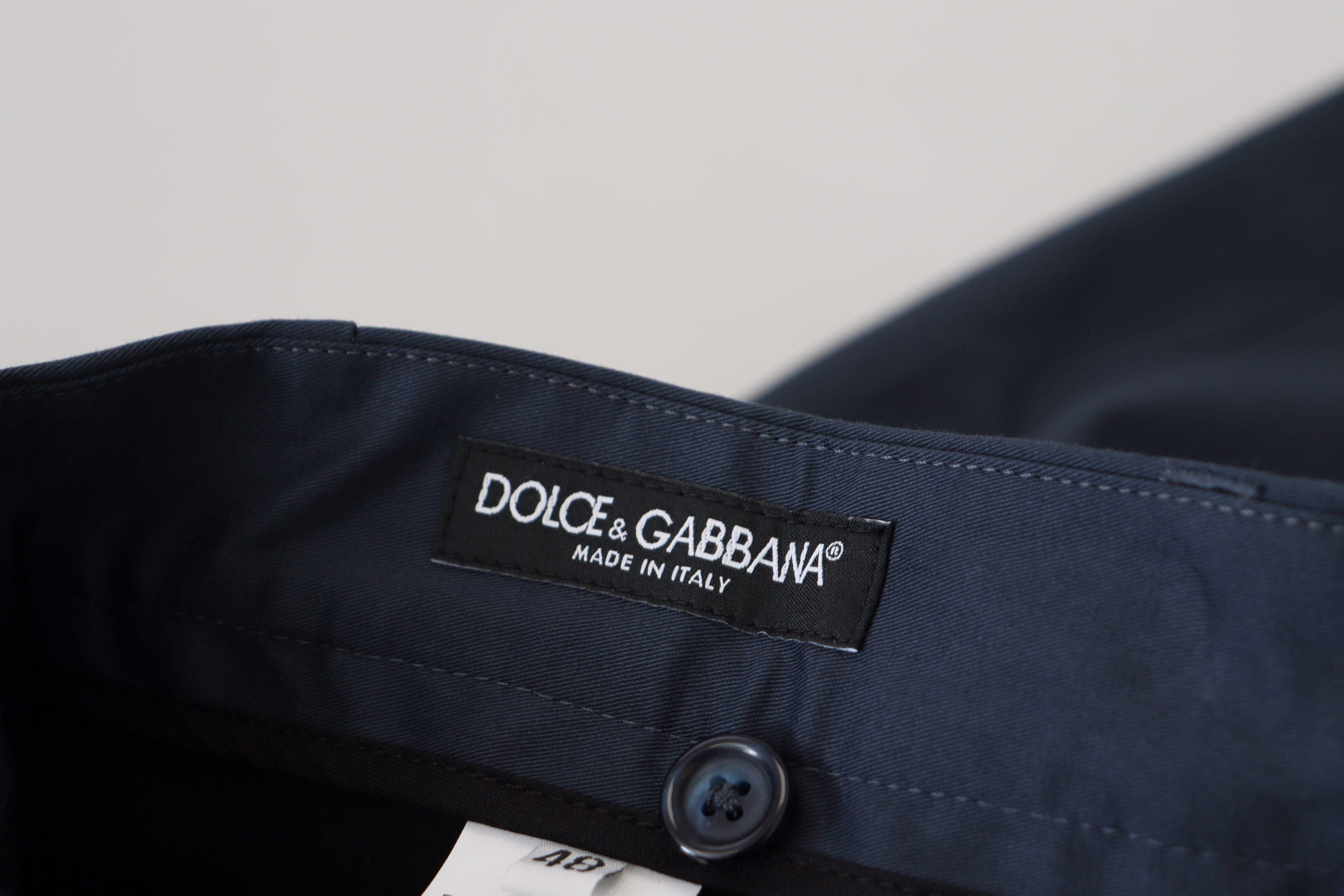 Dolce &amp; Gabbana Short élégant en coton mélangé bleu