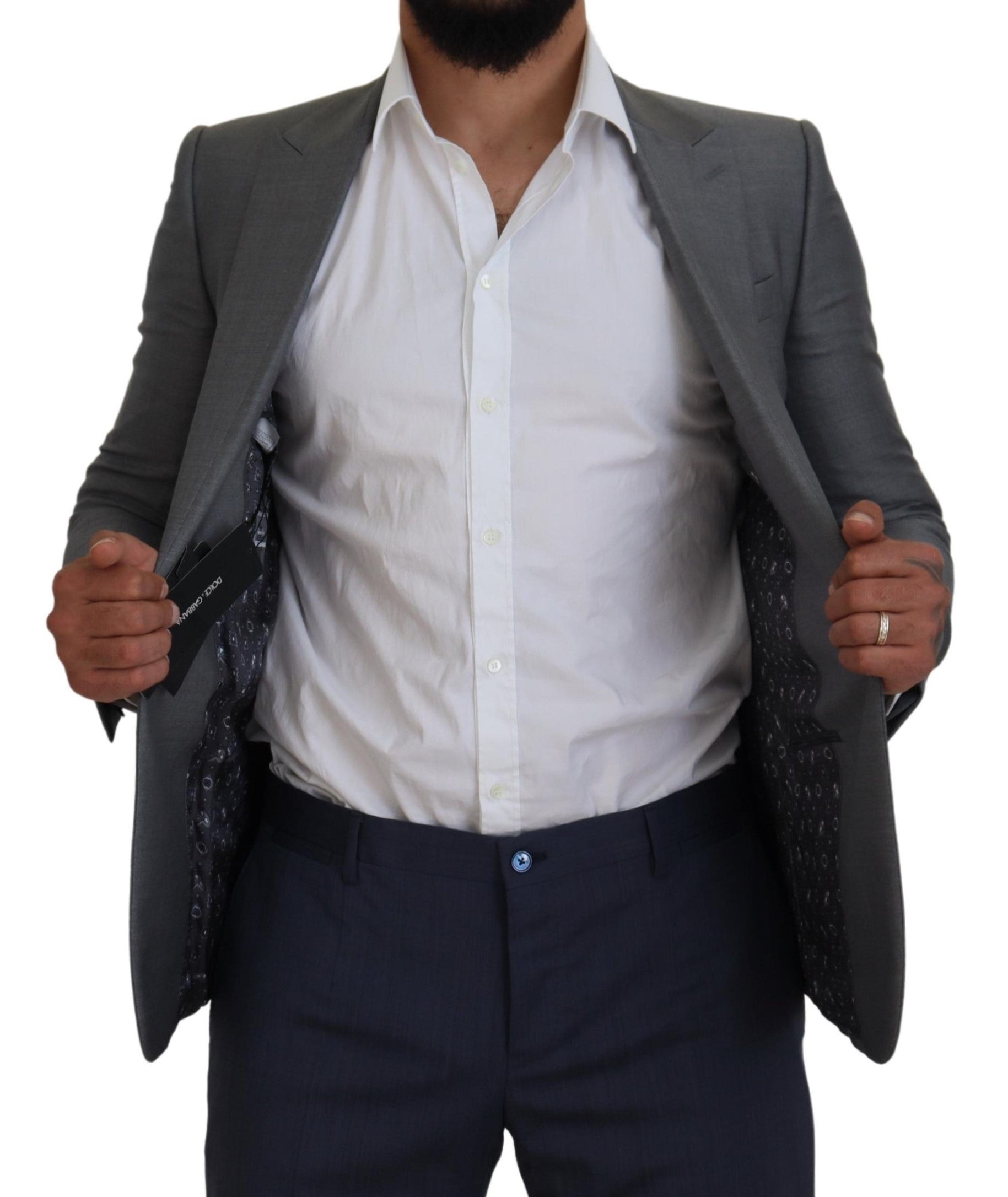 Dolce &amp; Gabbana Veste blazer Sicilia élégante gris clair