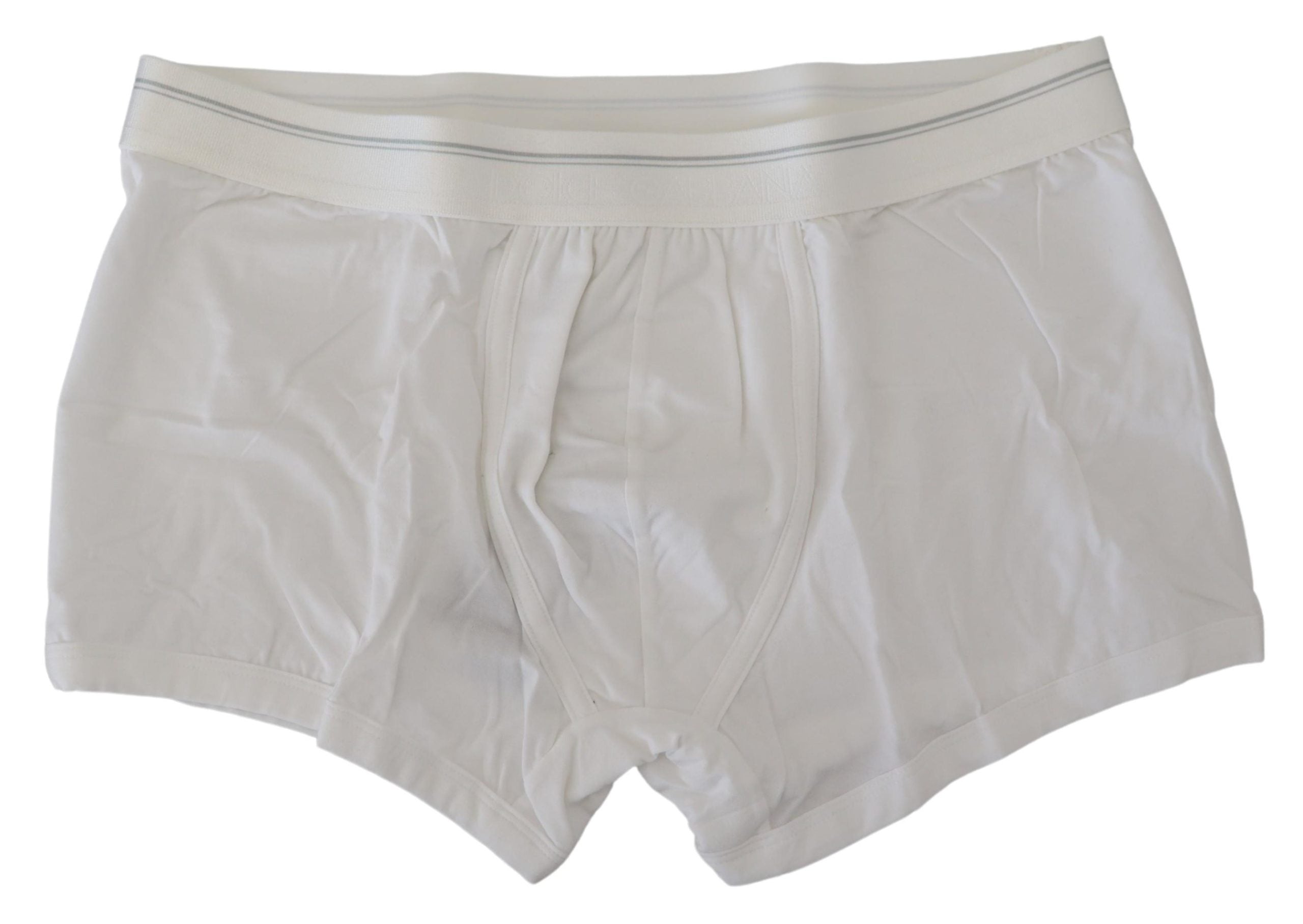 Dolce &amp; Gabbana Boxer élégant en coton mélangé blanc