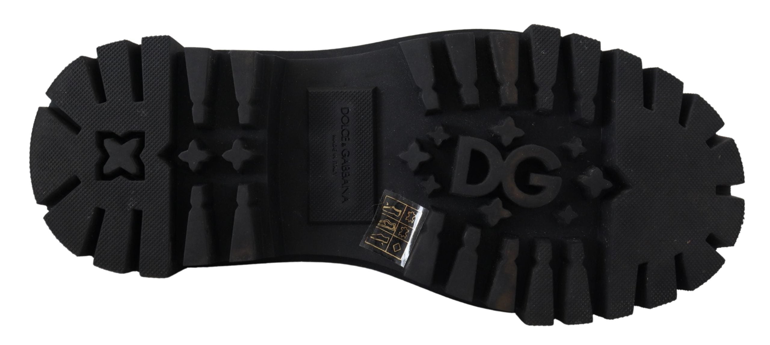 Dolce &amp; Gabbana Derby intemporels en cuir noir avec accents glamour