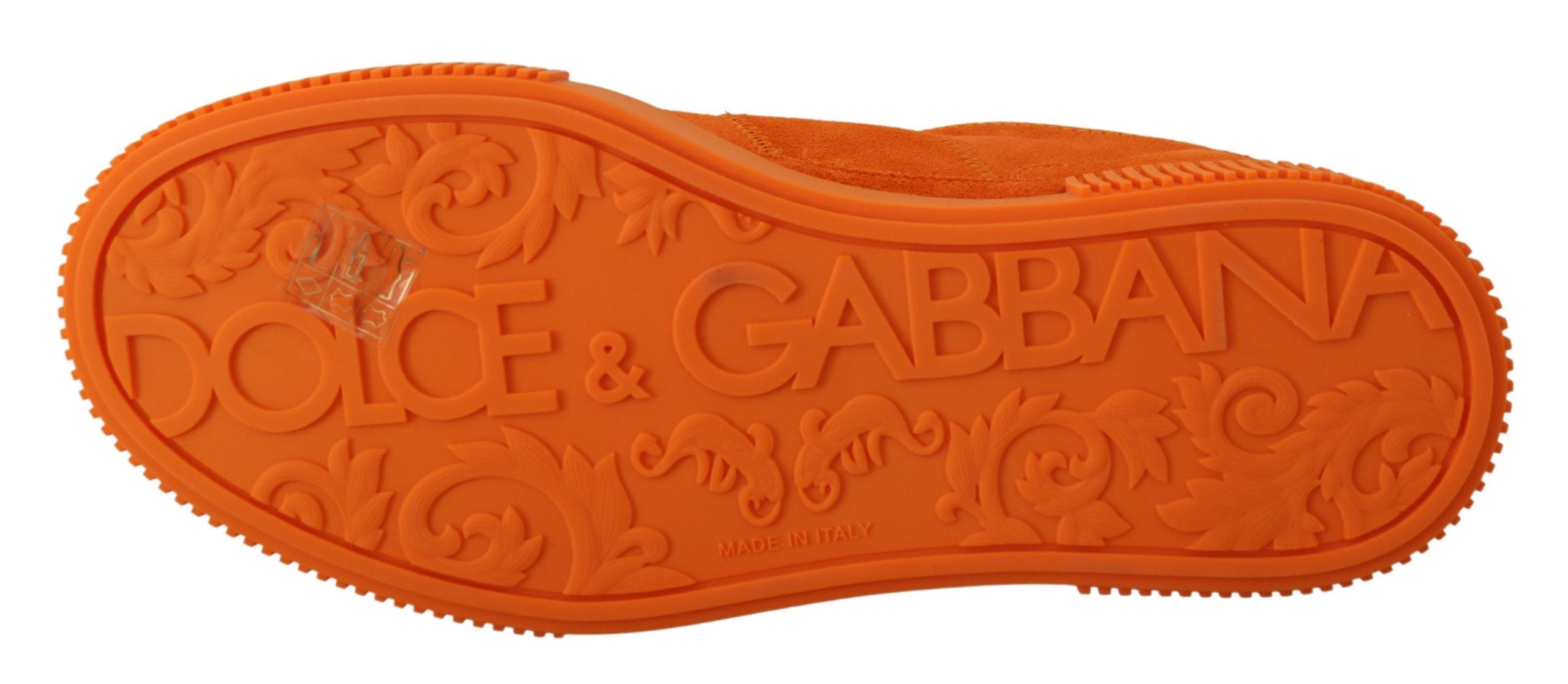 Dolce &amp; Gabbana Chic Baskets à lacets en daim orange