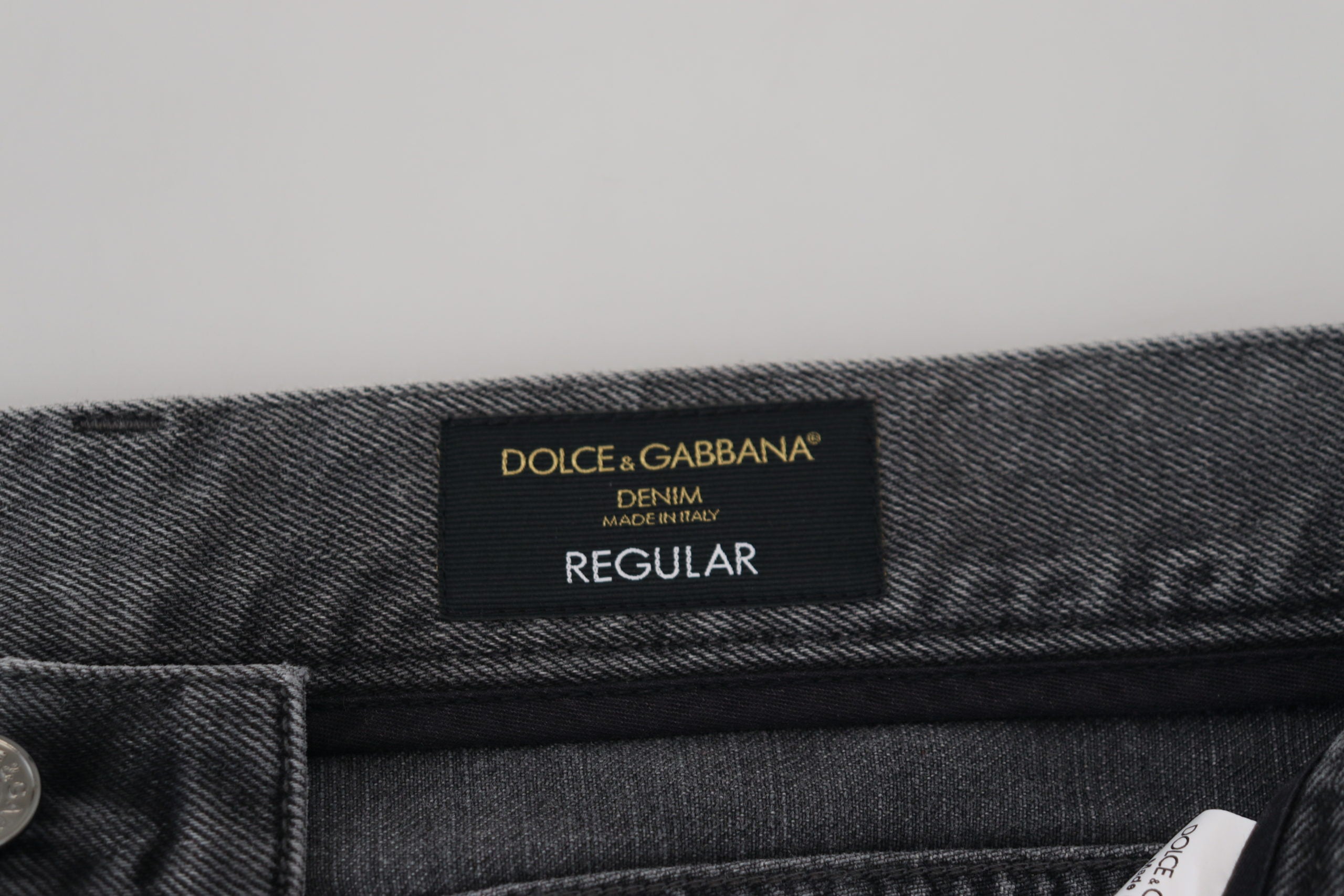 Dolce &amp; Gabbana Trésor élégant en denim à carreaux gris