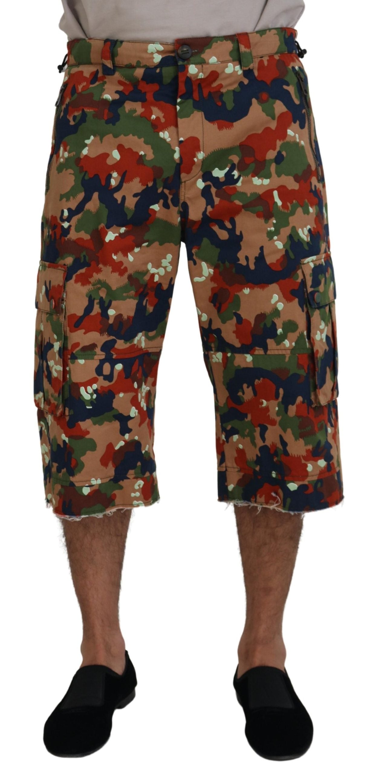 Dolce &amp; Gabbana Short cargo multicolore de créateur italien