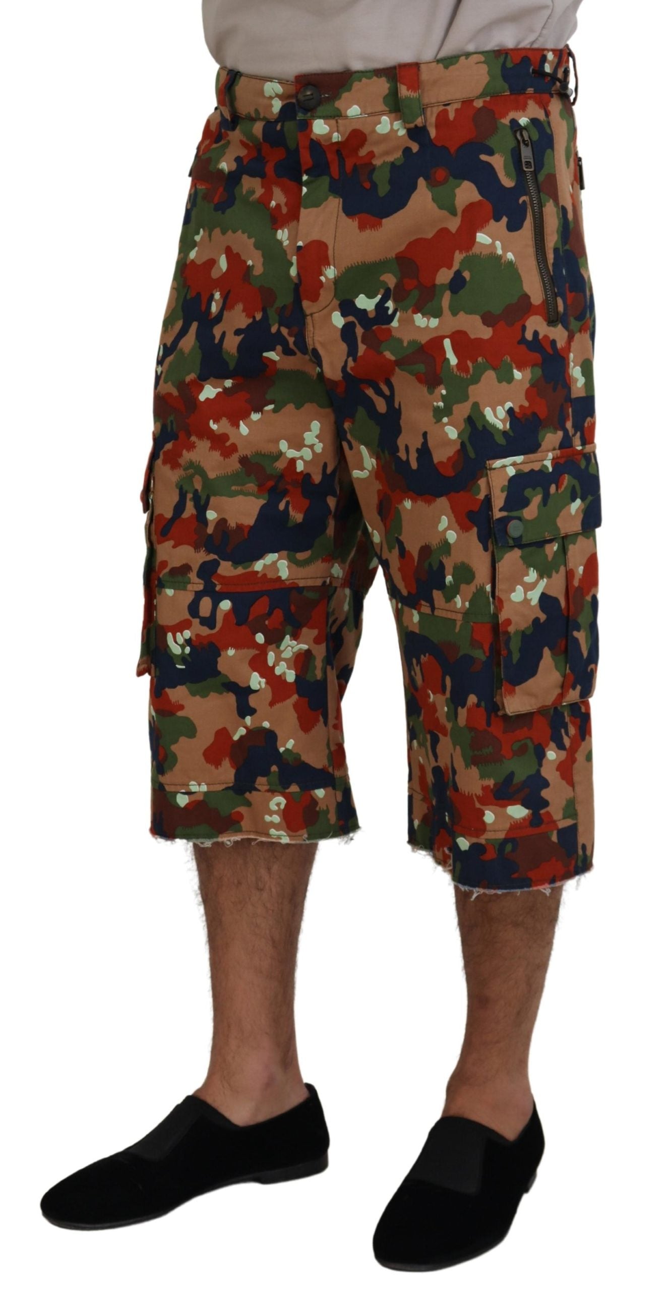 Dolce &amp; Gabbana Short cargo multicolore de créateur italien