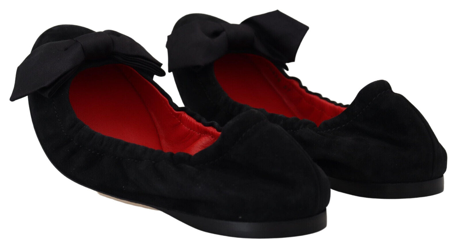 Dolce &amp; Gabbana Ballerines élégantes en daim noir