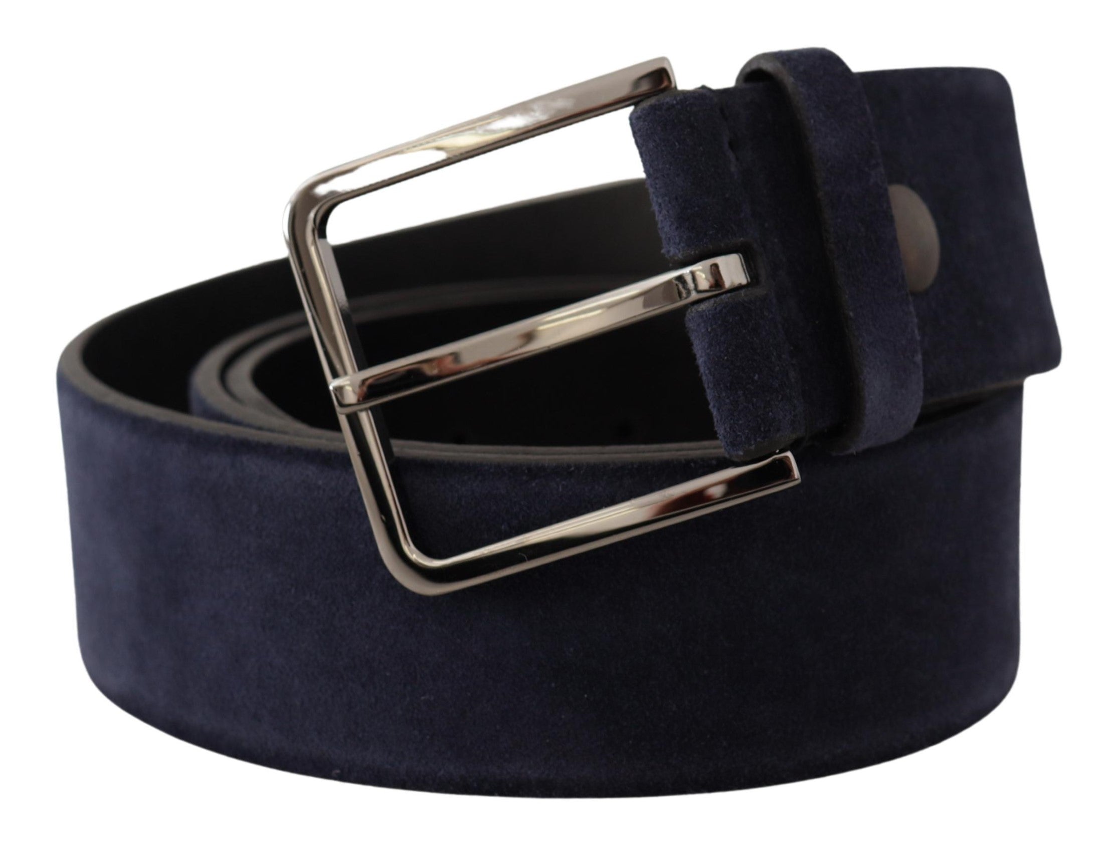 Dolce &amp; Gabbana Ceinture en cuir velours élégance bleu marine