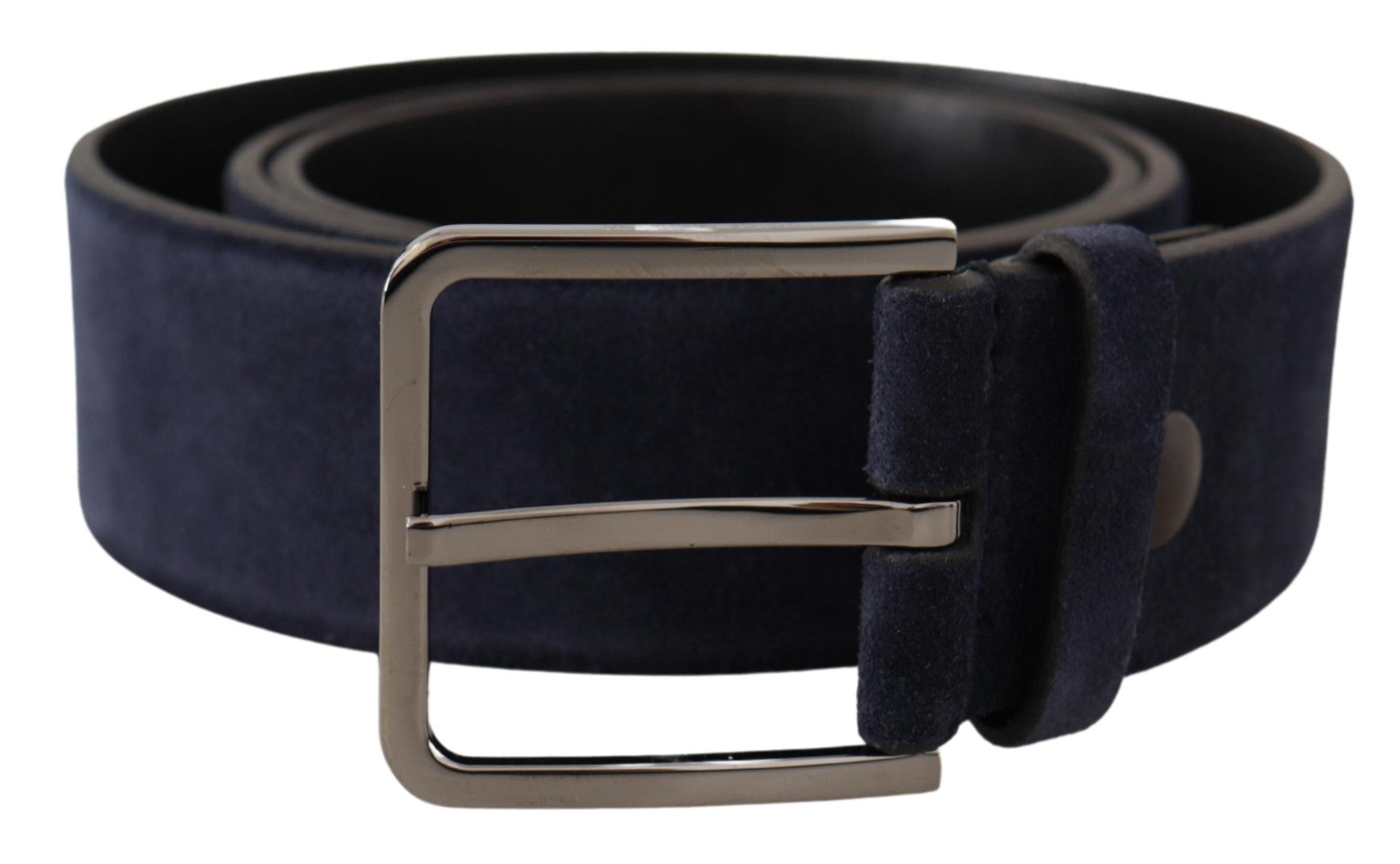 Dolce &amp; Gabbana Ceinture en cuir velours élégance bleu marine