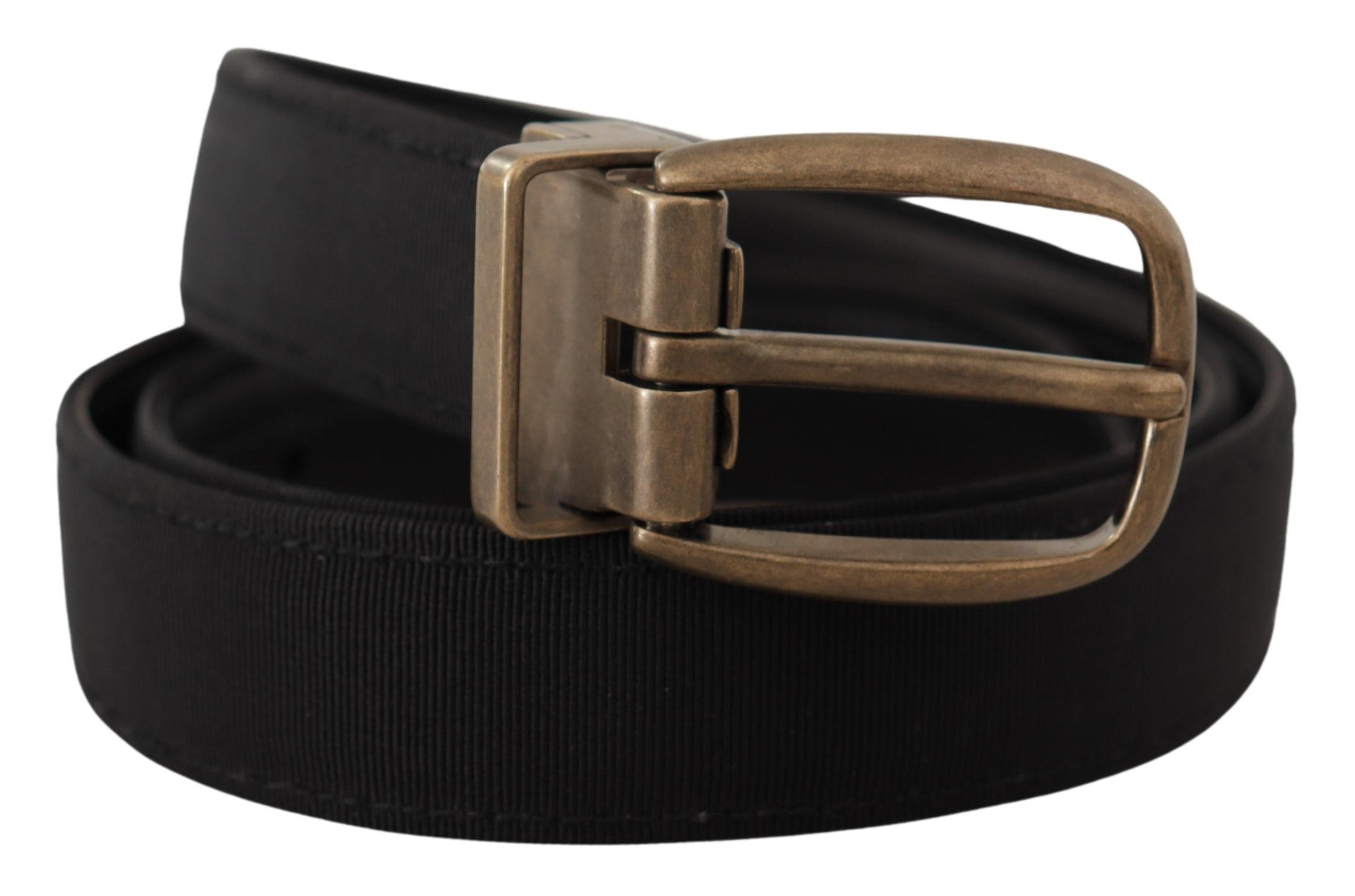 Dolce &amp; Gabbana Ceinture élégante en cuir gros-grain - Noir