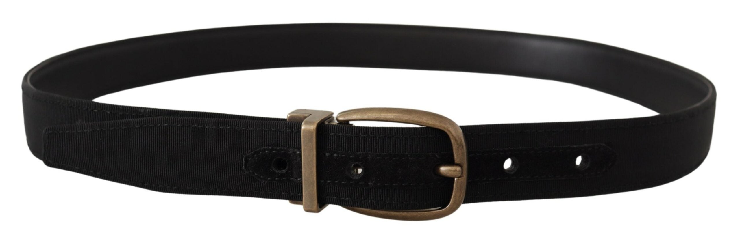 Dolce &amp; Gabbana Ceinture élégante en cuir gros-grain - Noir