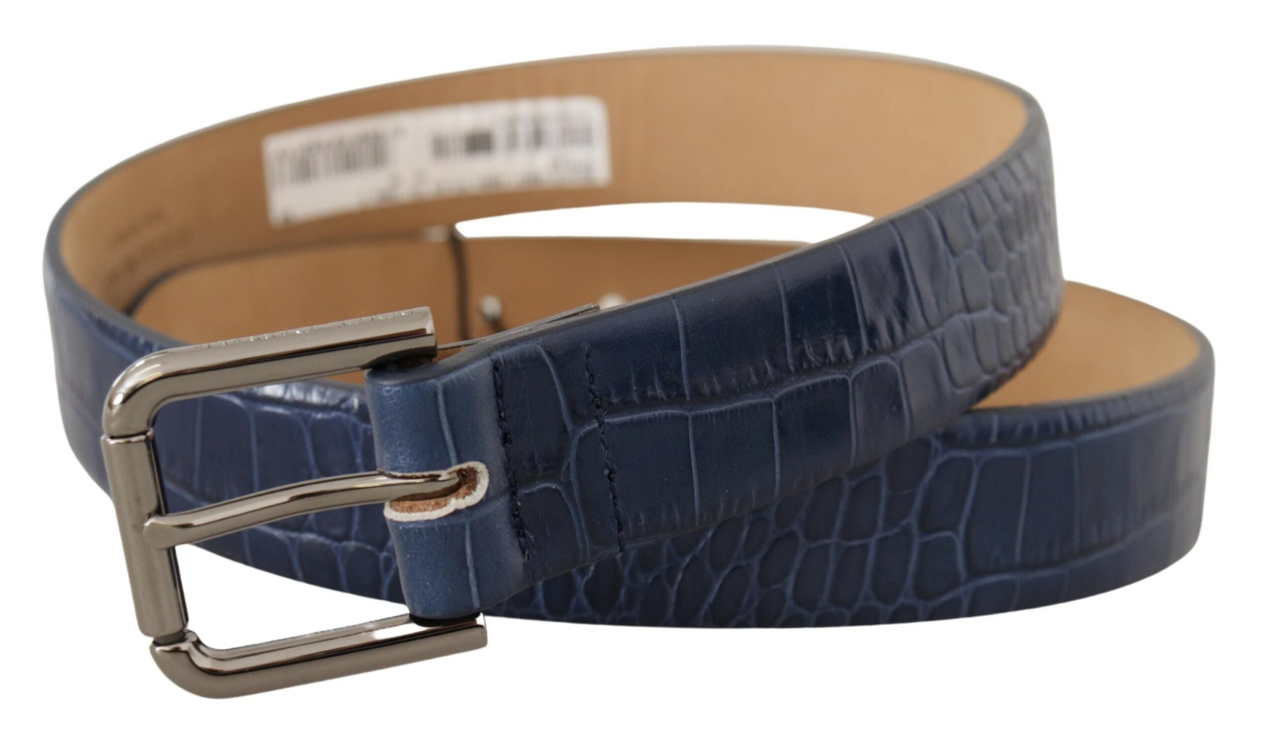 Dolce &amp; Gabbana Ceinture élégante en cuir de crocodile véritable