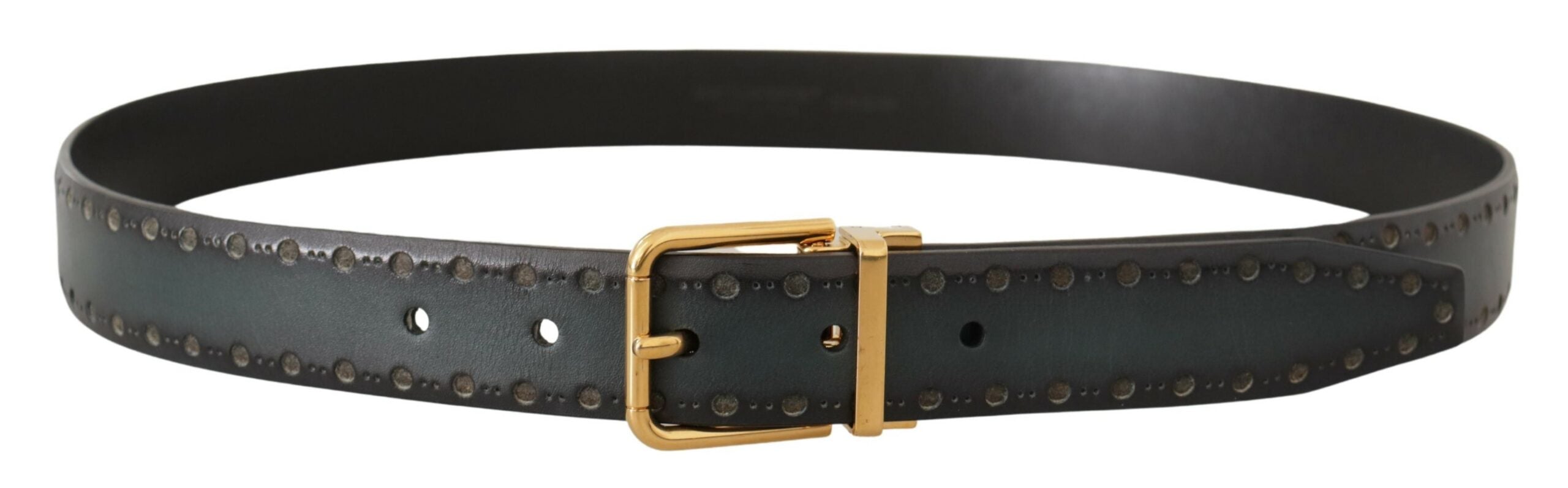 Ceinture en cuir élégance émeraude Dolce &amp; Gabbana