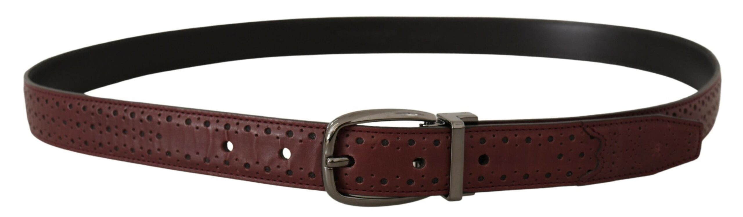 Dolce &amp; Gabbana Ceinture en cuir élégante avec boucle en métal