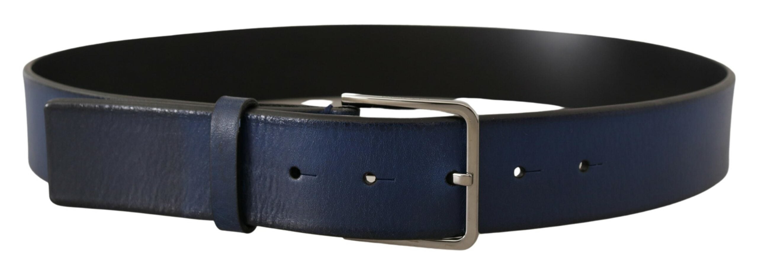 Dolce &amp; Gabbana Ceinture élégante en cuir italien en bleu